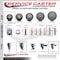 Service Caster 3 Inch Gray Polyurethane Swivel 58 Inch Threaded Stem Caster Set 2 Total Lock Brakes SCC-TSTTL20S314-PPUB-58212-2-S-2 - alternate 2